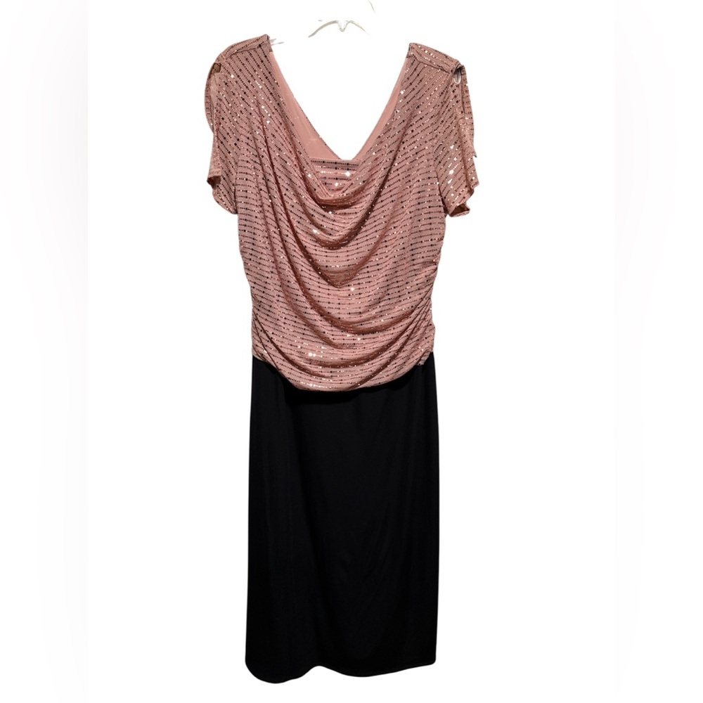Enfocus Studio Blush Sequins Dress Size 16W